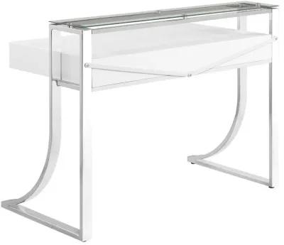 Gemma - 2-Drawer Writing Desk - White High Gloss