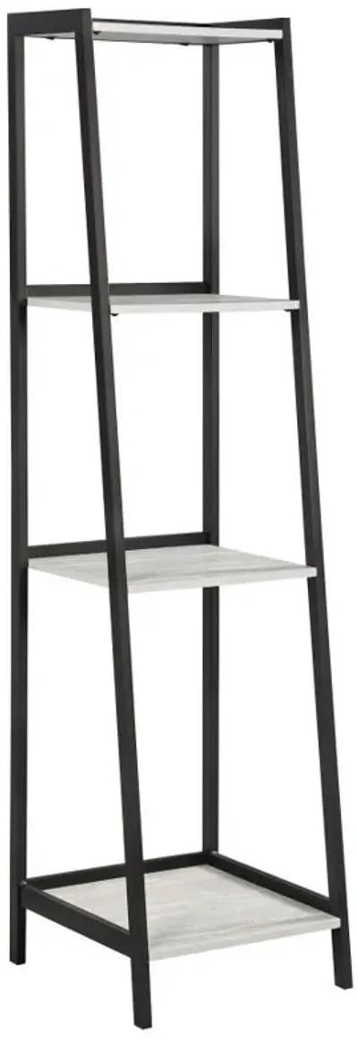 Pinckard - 4-Shelf Bookshelf - Gray Stone