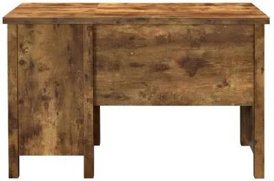 Delwin - 2-Drawer Lift Top Computer Desk - Rustic Nutmeg