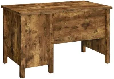 Delwin - 2-Drawer Lift Top Computer Desk - Rustic Nutmeg