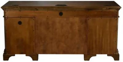 Hartshill - Credenza With Power Outlet - Burnished Oak