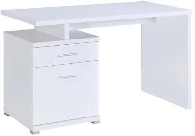 Irving - 2-drawer Office Desk with Cabinet