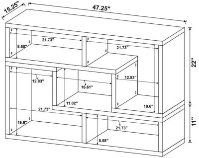 Velma - Convertible TV Console Bookcase