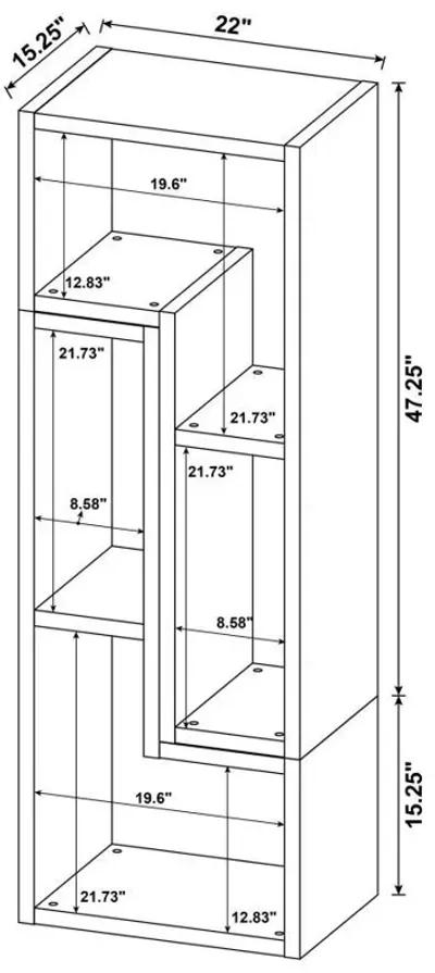 Velma - Convertible TV Console Bookcase