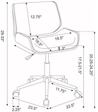 Addington - Adjustable Height Low Back Office Chair