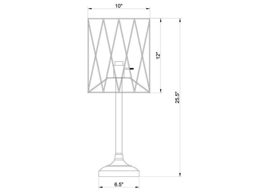 Mayfield - Metal Slender Torch Table Lamp - Black