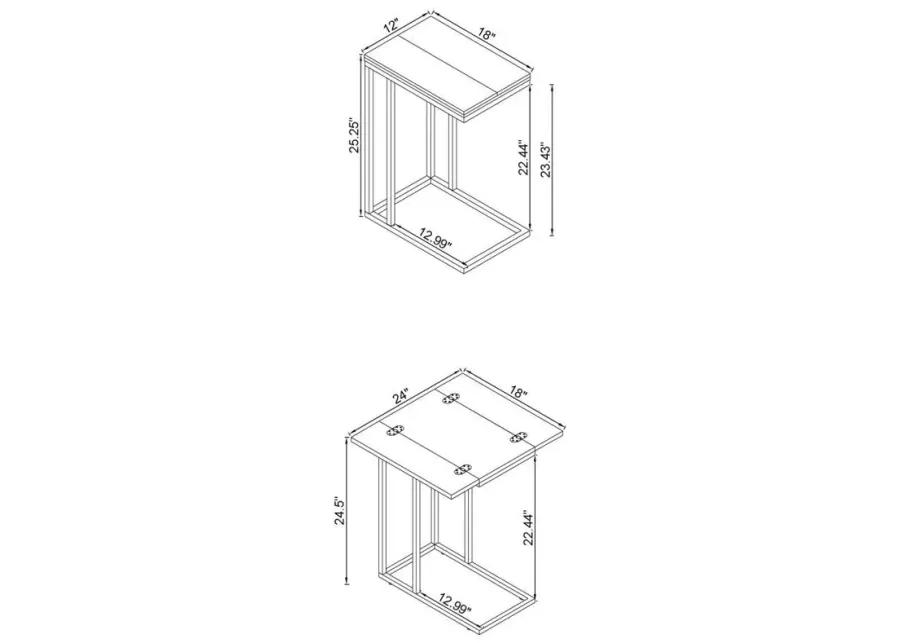 Pedro - Expandable Top Accent Table