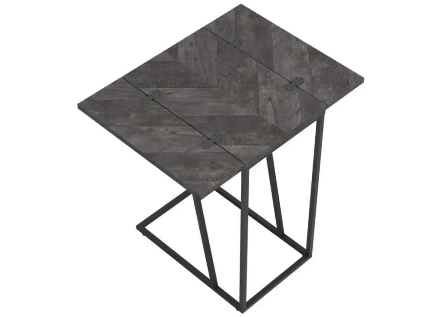 Carly - Expandable Chevron Rectangular Accent Table