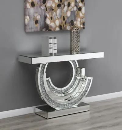 Imogen - Multi-Dimensional Console Table - Silver