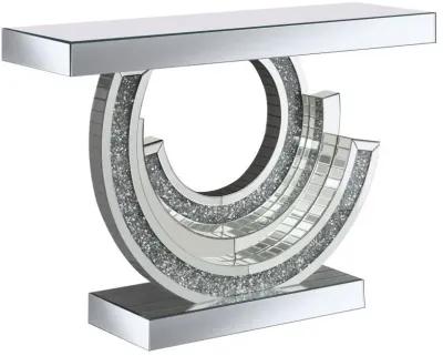 Imogen - Multi-Dimensional Console Table - Silver