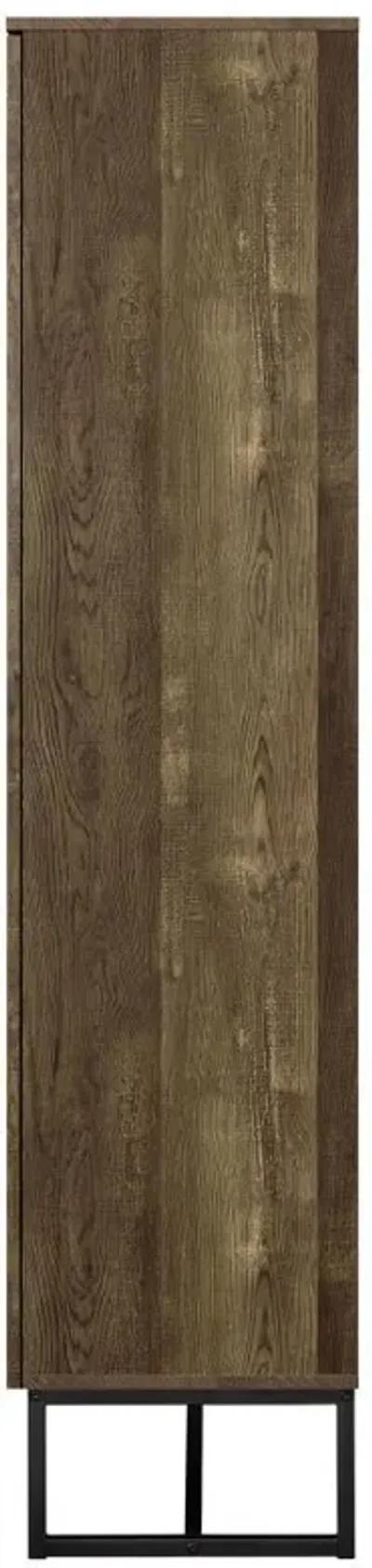 Carolyn - 2 Door Engineered Wood Accent Cabinet - Rustic Oak