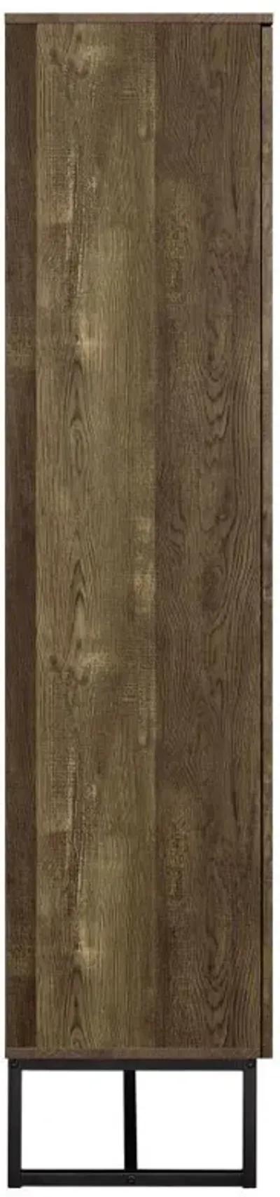 Carolyn - 2 Door Engineered Wood Accent Cabinet - Rustic Oak