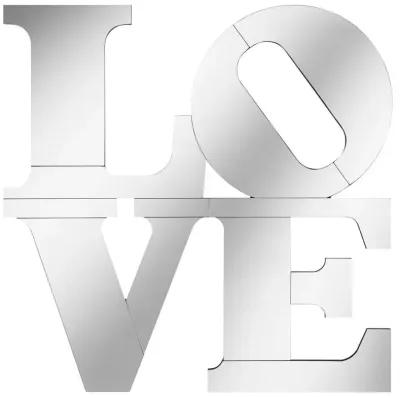 Keiran - Love Lettered Wall Mirror - Silver