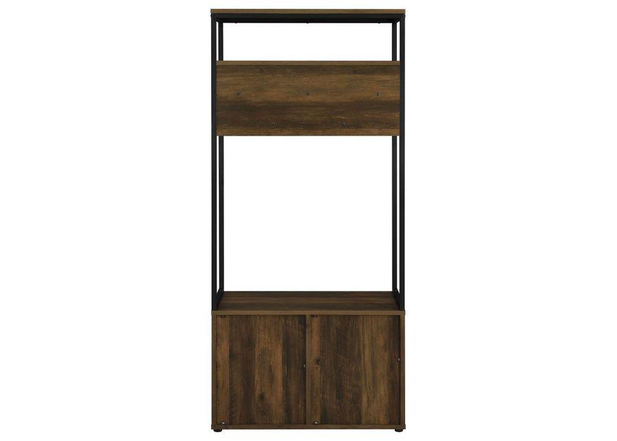 Quincy - 2-Door Engineered Wood Hall Tree - Dark Pine And Black