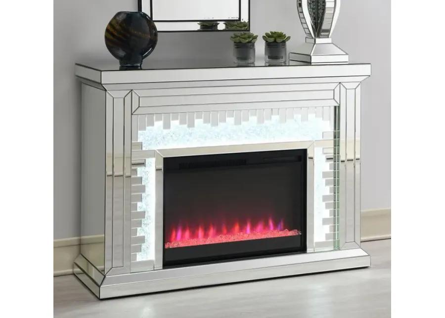 Gilmore - Rectangular Freestanding Fireplace - Mirror