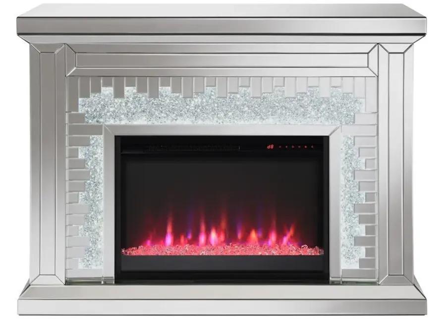 Gilmore - Rectangular Freestanding Fireplace - Mirror