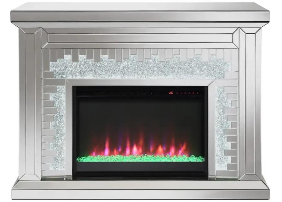 Gilmore - Rectangular Freestanding Fireplace - Mirror