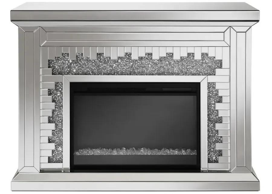 Gilmore - Rectangular Freestanding Fireplace - Mirror