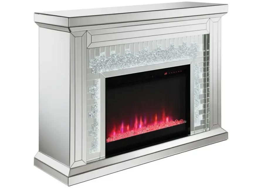 Gilmore - Rectangular Freestanding Fireplace - Mirror