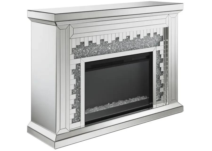 Gilmore - Rectangular Freestanding Fireplace - Mirror