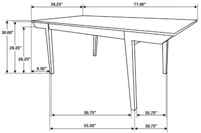 Nogales - Rectangular Wood Dining Table - Off White