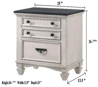 Sawyer - Accent Nightstand - Beige