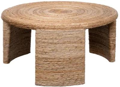 Artina - Woven Rattan Round Coffee Table - Natural