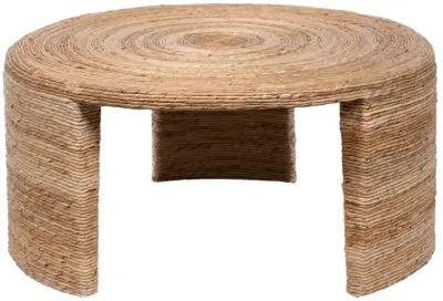 Artina - Woven Rattan Round Coffee Table - Natural