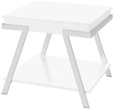 Marcia - End Table - White High Gloss