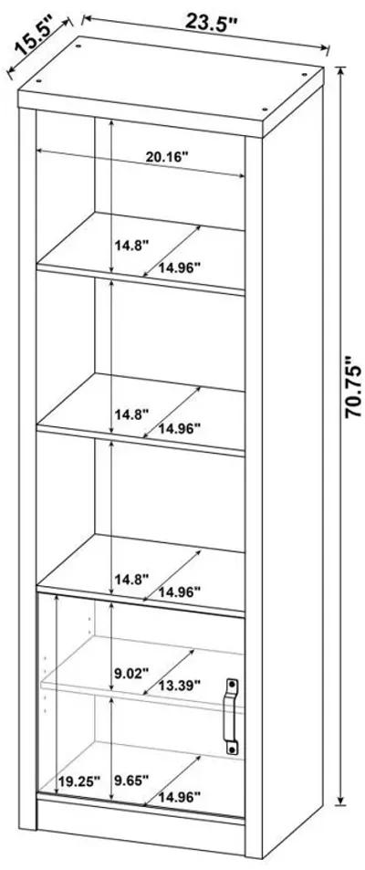 Burke - 3 Piece TV Entertainment Center - Gray Driftwood