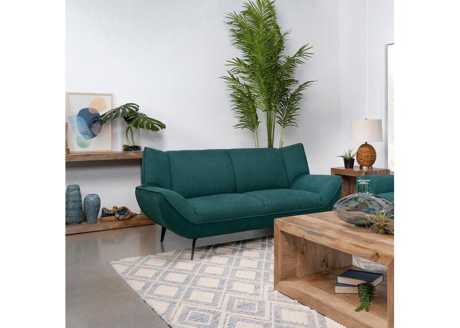 Acton - Loveseat - Teal Blue