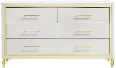 Lucia - 6-Drawer Dresser - White