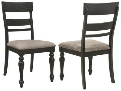 Bridget - Wood Dining Side Chair (Set of 2) - Charcoal