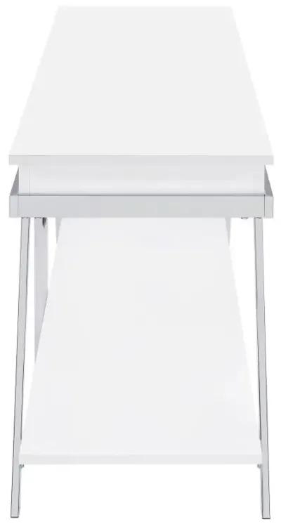 Marcia - 1-Drawer Wood TV Stand - White High Gloss