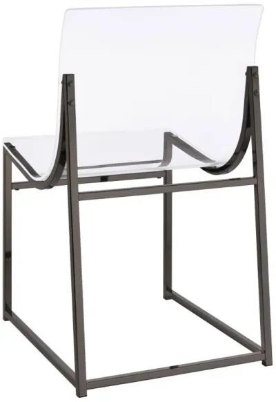 Adino - Acrylic Dining Side Chair (Set of 2) - Black Nickel