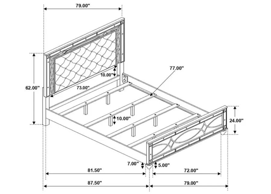 Gunnison - Panel Bed with LED Lighting