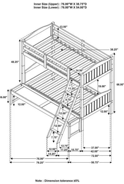 Arlo - Bunk Bed with Ladder