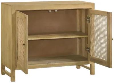 Zamora - Woven Cane Doors Accent Cabinet