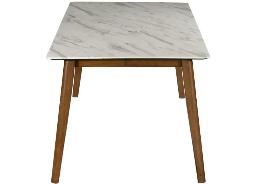 Everett - Faux Marble Top Dining Table