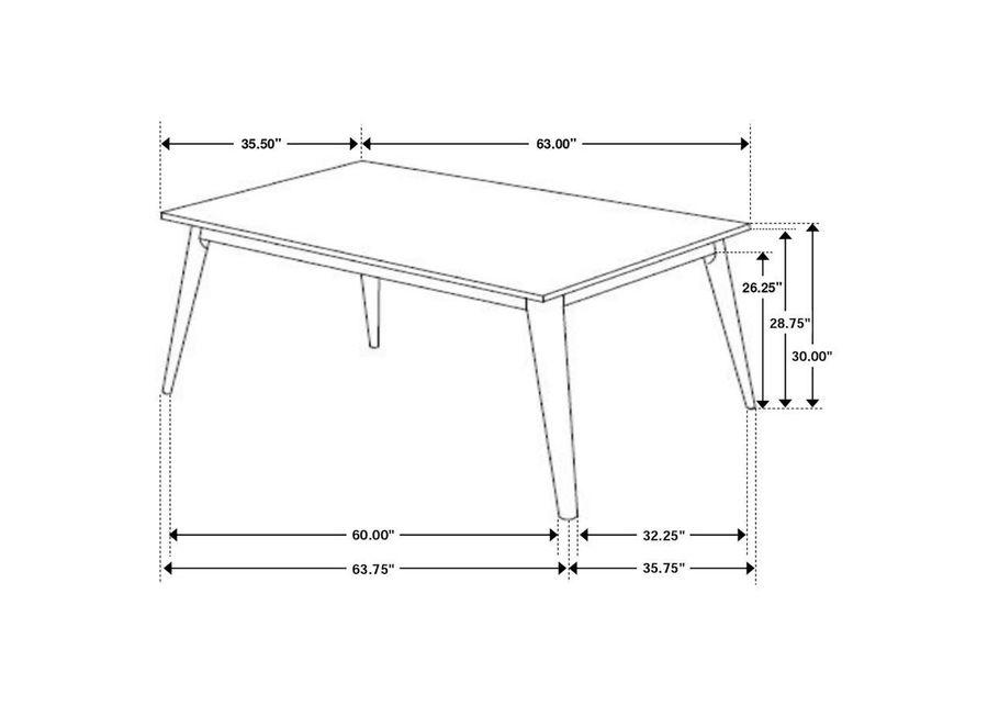 Everett - Faux Marble Top Dining Table