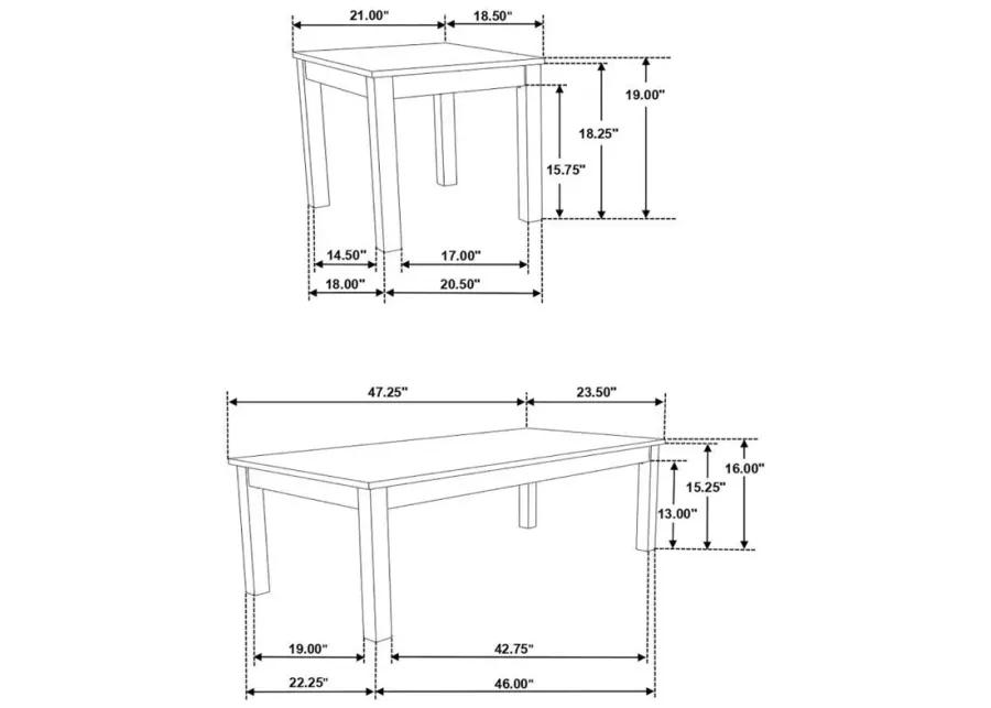 Bates - Faux Marble 3-Piece Occasional Table Set