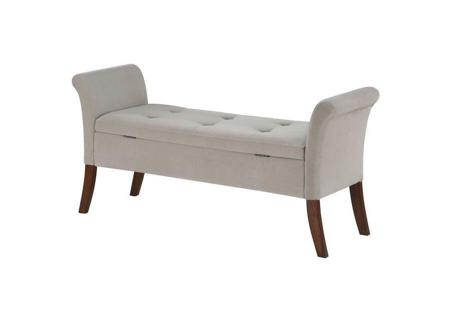 Farrah - Upholstered Rolled Arms Storage Bench