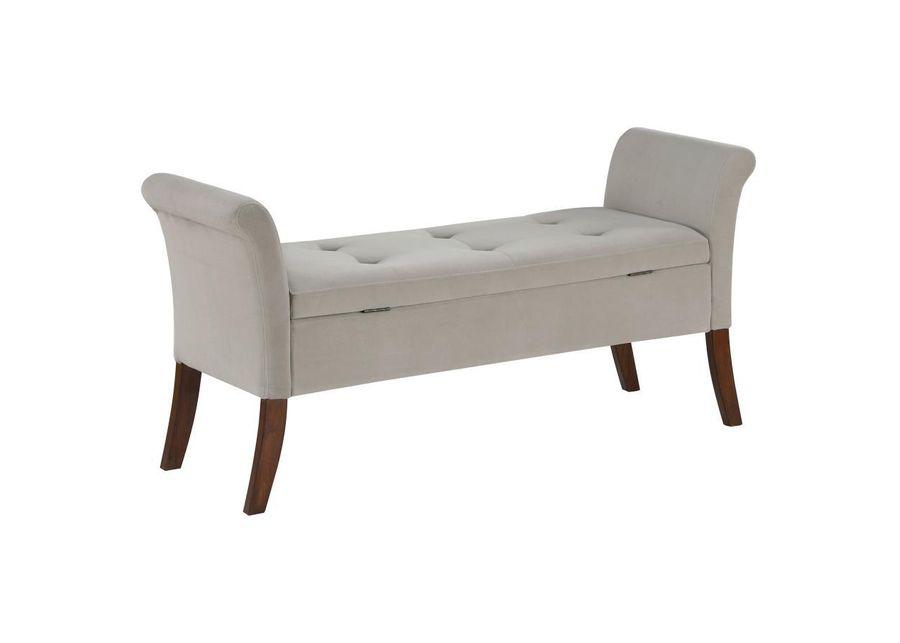 Farrah - Upholstered Rolled Arms Storage Bench