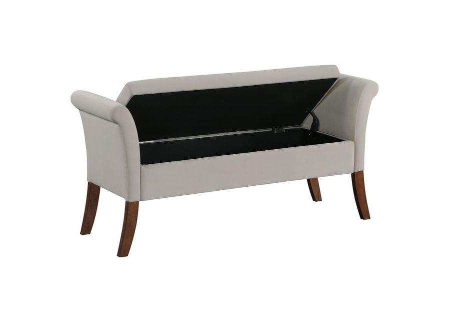 Farrah - Upholstered Rolled Arms Storage Bench