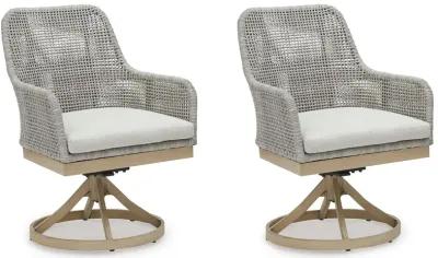 Seton Creek - Gray - Swivel Chair With Cushion (Set of 2)