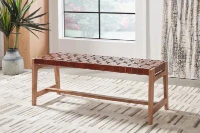 Lemmund - Natural / Brown - Accent Bench