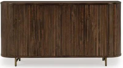 Amickly - Dark Brown - Accent Cabinet