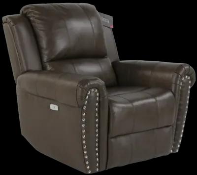 Power Recliner Chair- Top Grain Leather