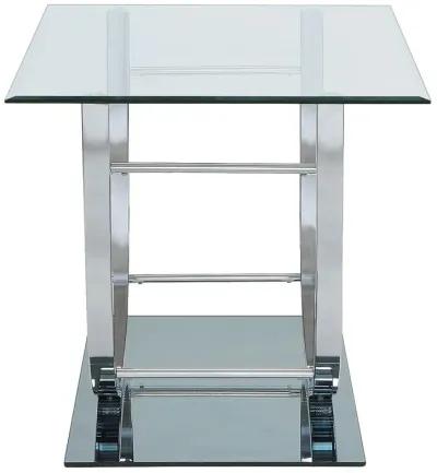 Danville - U-Shaped End Table - Chrome