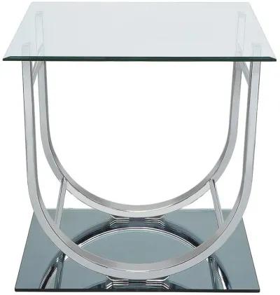 Danville - U-Shaped End Table - Chrome